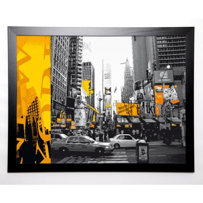 WOODS Image encadrée NYC Yellow 67x87 cm Jaune