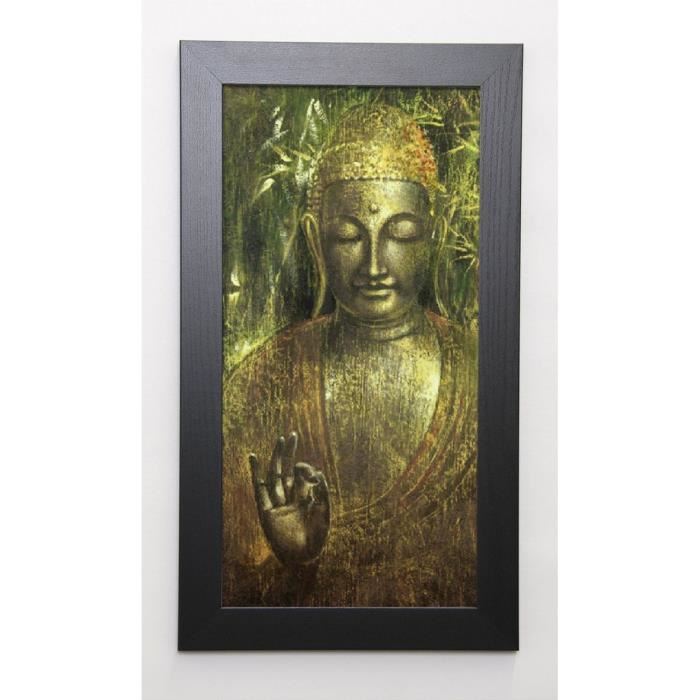 WU Image encadrée Buddha in Green I 29,7x57 cm Vert