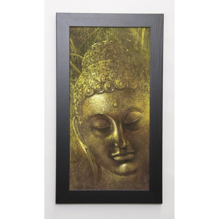 WU Image encadrée Buddha in Green II 29,7x57 cm Vert