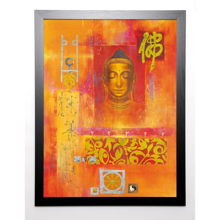 WU Image encadrée Life of Contemplation I 67x87 cm Orange