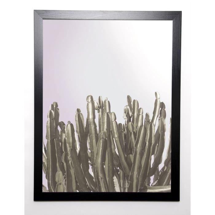 BRAUN STUDIO Affiche encadrée Cactus Cierges 57x77 cm