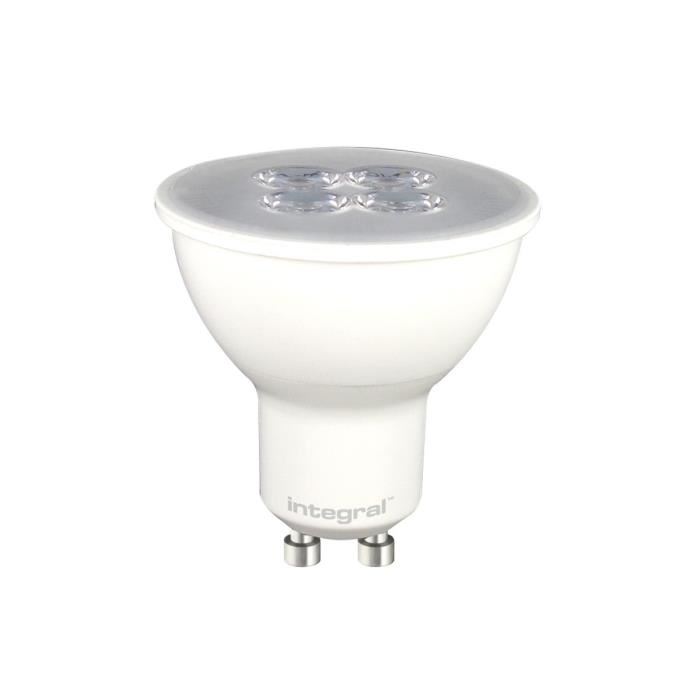 INTEGRAL LED Ampoule Spot GU10 5.3W équivalent a 50W 3000k 370lm