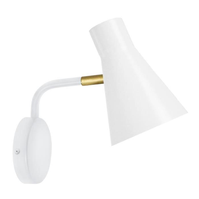 Applique Funnel - Métal blanc - E14 40W