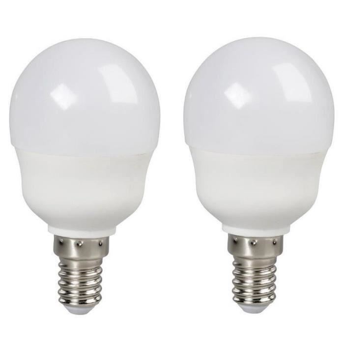 EXPERTLINELot de 2  Ampoules décoratives LED E14 G45 avec télécommande 3,5 W 16 couleurs