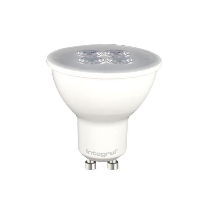 INTEGRAL LED Lot de 2 ampoules spot GU10 5,3 W équivalent a 50 W 3000 K 370 lm