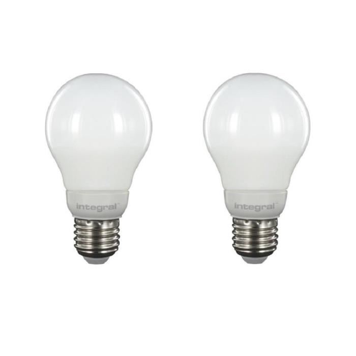 INTEGRAL LED Lot de 2 ampoules classic globe E27 5,5 W équivalent a 40 W 2700 K 470 lm