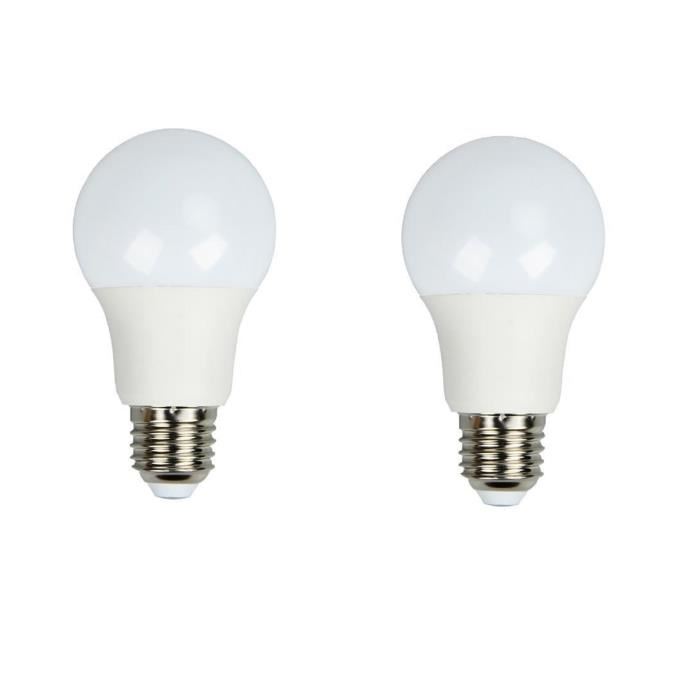 BRILLIANT Lot de 2 ampoules LED E27 A60 10 W équivalent a 60 W 800 lm avec variateur d'intensité Easydim