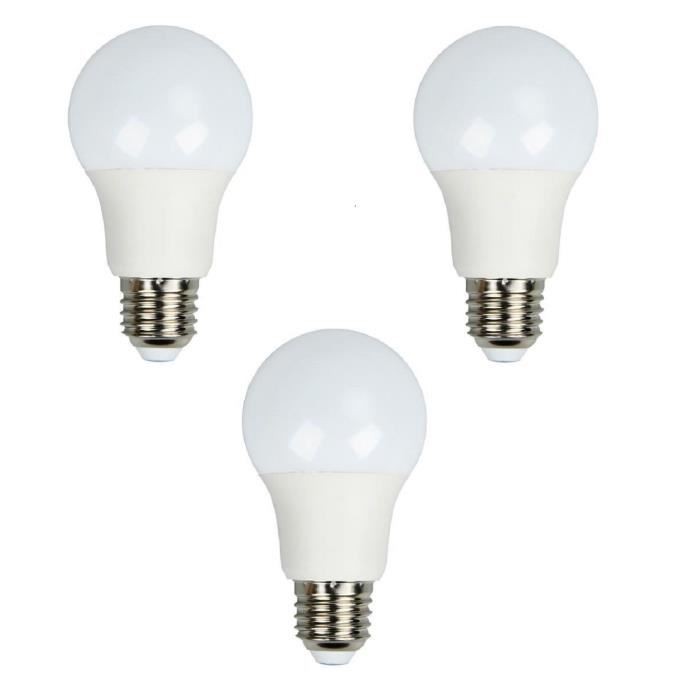 BRILLIANT Lot de 3 ampoules LED E27 A60 10 W équivalent a 60 W 800 lm avec variateur d'intensité Easydim