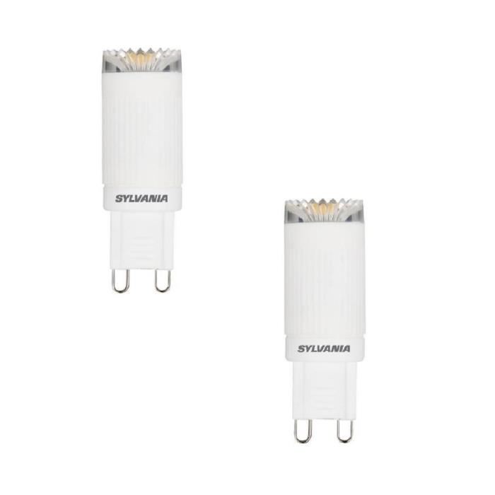 SYLVANIA Lot de 2 ampoules LED Toledo G9 3 W équivalent a 20 W