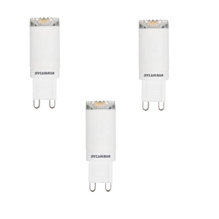 SYLVANIA Lot de 3 ampoules LED Toledo G9 3 W équivalent a 20 W