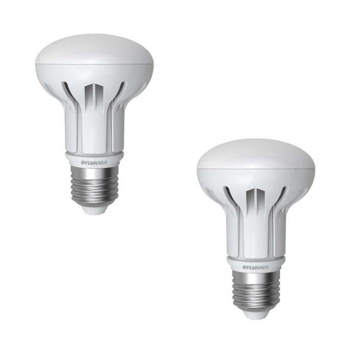 SYLVANIA Lot de 2 ampoules LED E27 Refled R63 E27 10 W équivalent a 65 W 850 lm