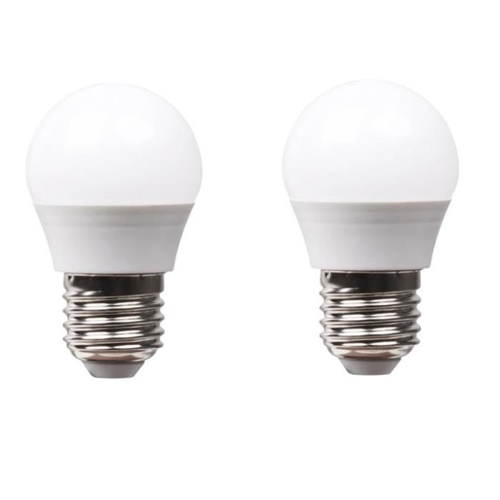 XQ-LITE Lot de 2 ampoules LED globe E27 5,5 W équivalent a 40 W