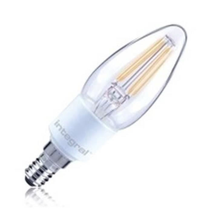 INTEGRAL LED Ampoule flamme E14 filament 420lm 4,5W équivalent a 36W dimmable