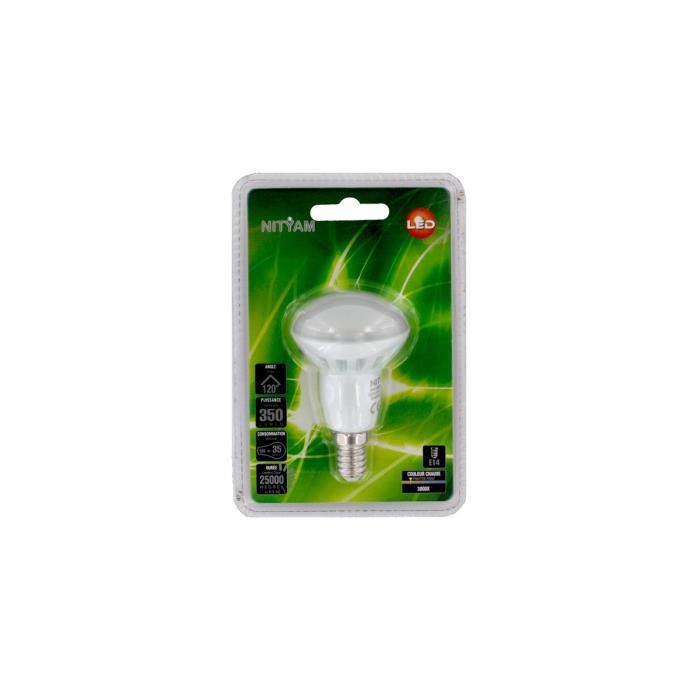 NITYAM Ampoule spot Led R50 5W E14 blanc chaud équivalent 35W