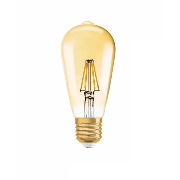 OSRAM Ampoule LED Vintage Edition 1906 E27 7 W équivalent a 54 W blanc chaud dimmable variateur