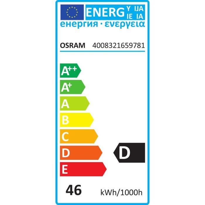 OSRAM Lot de 2 ampoules Eco-Halogenes B22 46 W équivalent a 60 W forme classique