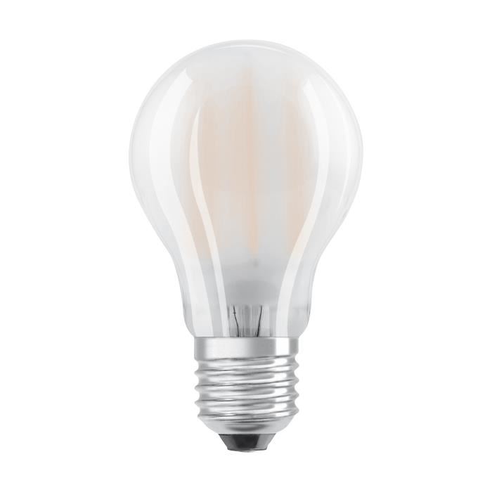 OSRAM Ampoule LED E27 standard dépolie 8,5 W équivalent a 75 W blanc chaud dimmable variateur