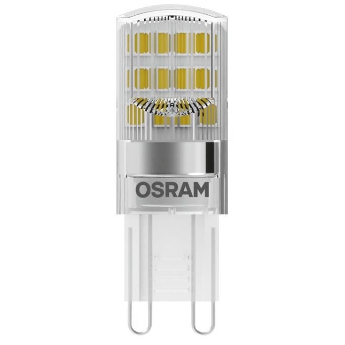 OSRAM Ampoule capsule LED G9 claire 1,9 W équivalent a 20 W blanc chaud