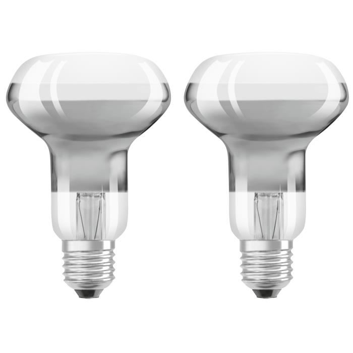 OSRAM Lot de 2 Ampoules Spots LED R63 E27 2,8 W équivalent a 19 W blanc chaud