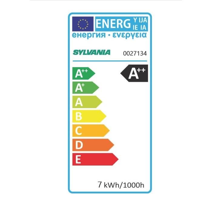 SYLVANIA Ampoule LED a filament Toledo RT E27 6W équivalence 60W dimmable