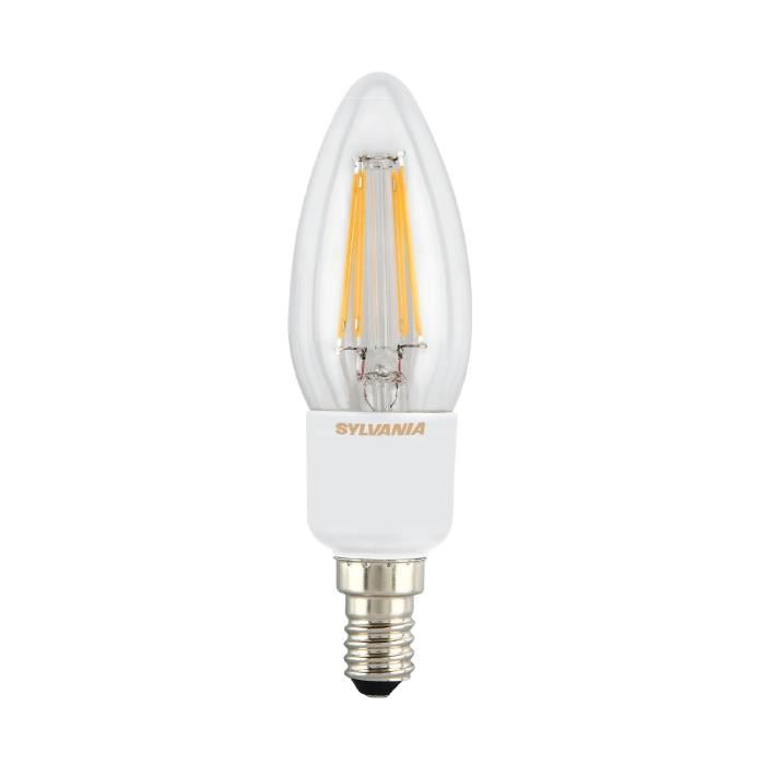 SYLVANIA Ampoule LED a filament Toledo RT Candle E14 4W équivalence 40W