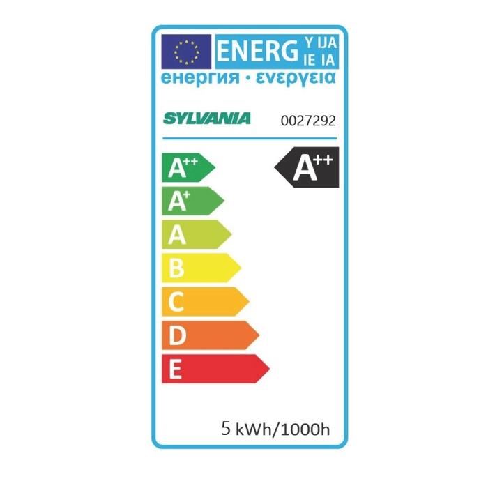 SYLVANIA Ampoule LED a filament Toledo RT Candle E14 4W équivalence 40W