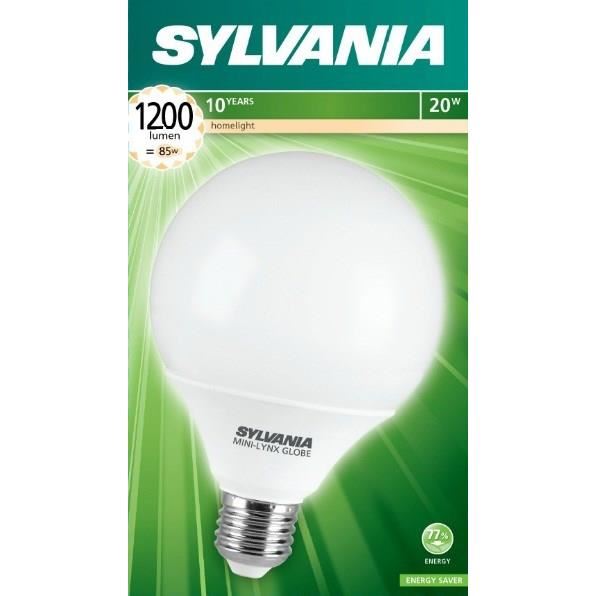 SYLVANIA Ampoule Mini-Lynx Fluo-compact E27 20W équivalence 85W