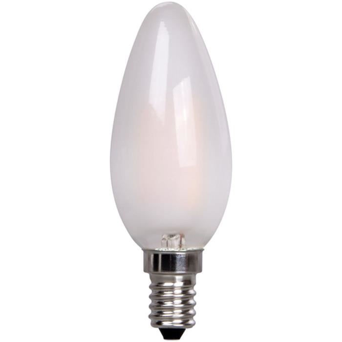 XQ-LITE Ampoule LED filament E14 flamme 2W équivalence 20W Frost
