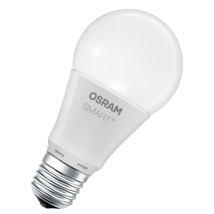 OSRAM SMART+ Ampoule connectée LED E27 10 W équivalent a 60 W dimmable du blanc chaud au blanc froid