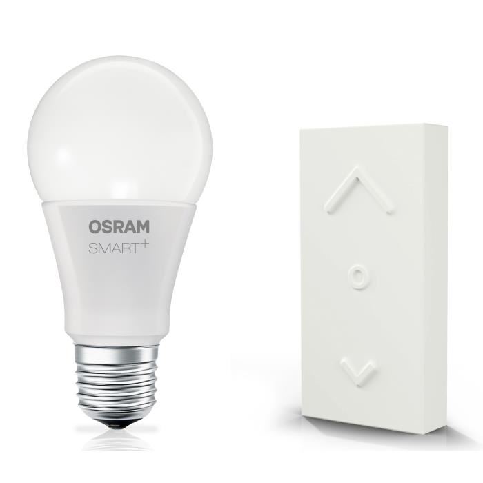 OSRAM SMART+ Kit Dimming Switch Mini avec ampoule connectée LED E27 dimmable et télécommande