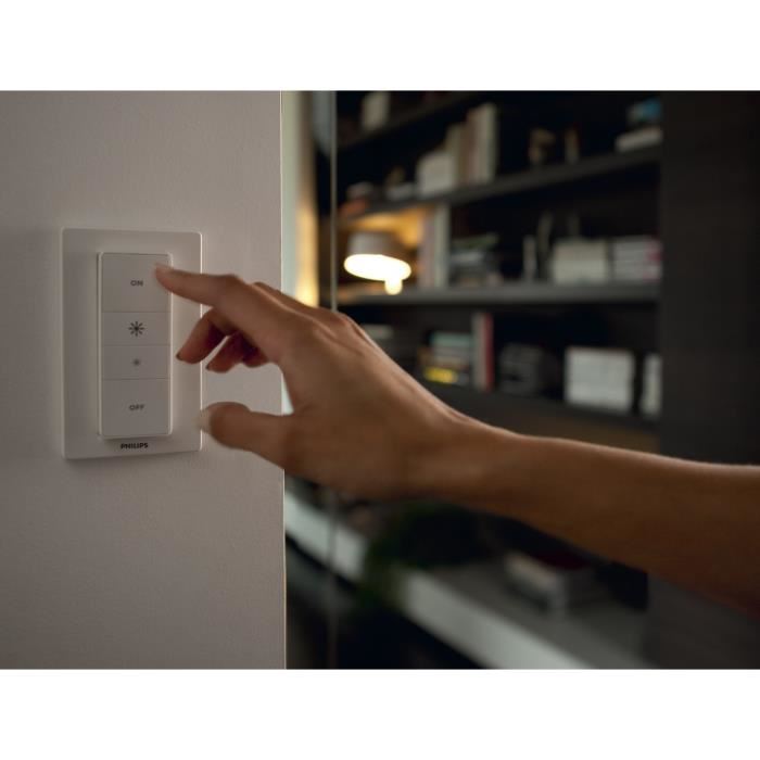 PHILIPS HUE DIM Kit ampoule White Ambiance E27 avec télécommande