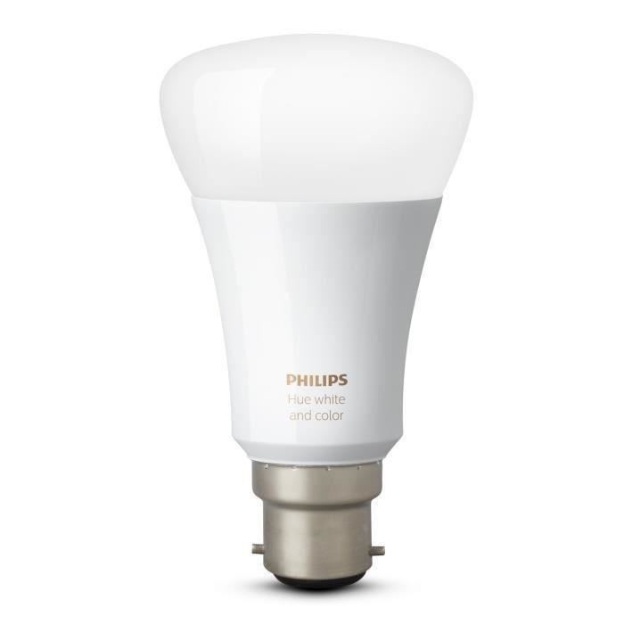 PHILIPS Hue White&Colors Ampoule LED connectée B22 10 W équivalent a  60 W