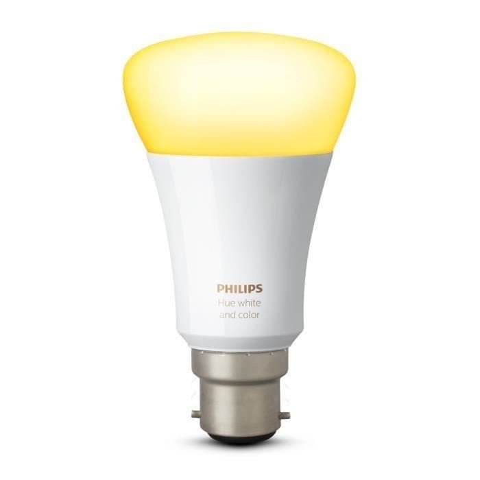 PHILIPS Hue White&Colors Ampoule LED connectée B22 10 W équivalent a  60 W