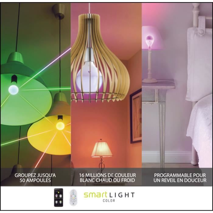 AWOX SMARTLIGHT Ampoule LED connectée E27 75 W RGB