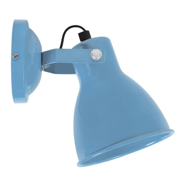 Applique Broadway - Métal bleu ciel - E14 40W