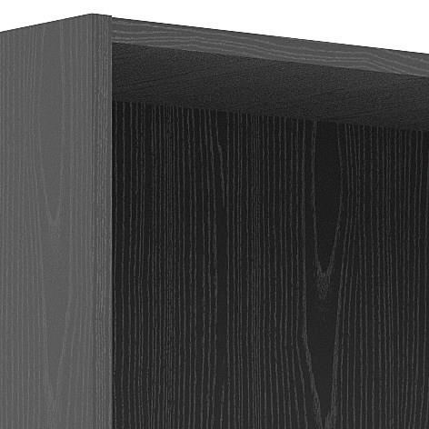 SWISSE Bibliotheque style contemporain noir frene - L 107,2 cm