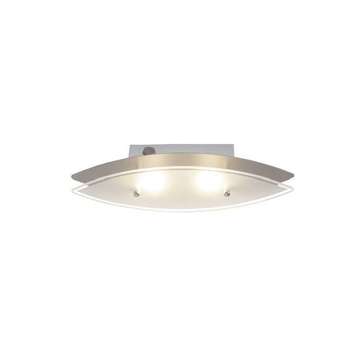 BRILLIANT Applique murale led avec interrupteur Oval - Blanc