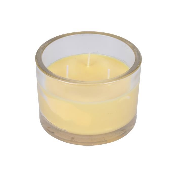 Bougie verrine parfumée - 12 x h 8,5 cm - Vanille