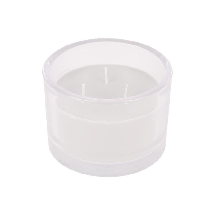 Bougie verrine parfumée - 12 x h 8,5 cm - Jasmin