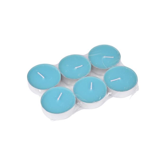 Lot de 6 bougies maxi chauffe plat Eucalyptus