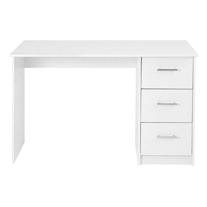 Ensemble Bureau ESSENTIELLE blanc + fauteuil de bureau SILLA noir