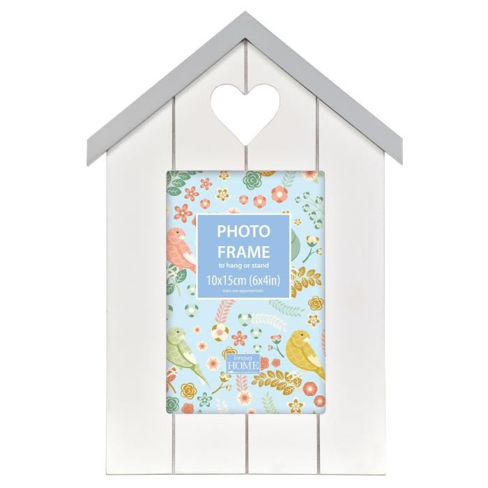 Cadre photo Sweetheart - Bois - Maison - Blanc