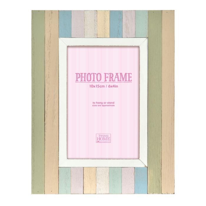 Cadre photo Candy Stripe - Bois 10 x 15 cm