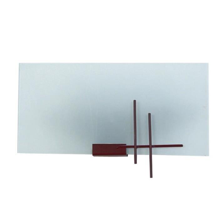 TOKYO Applique Fil acier verre satiné 30x15x7,5 cm Marron