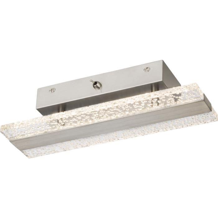 Applique LED en nickel mat 30x7x9cm