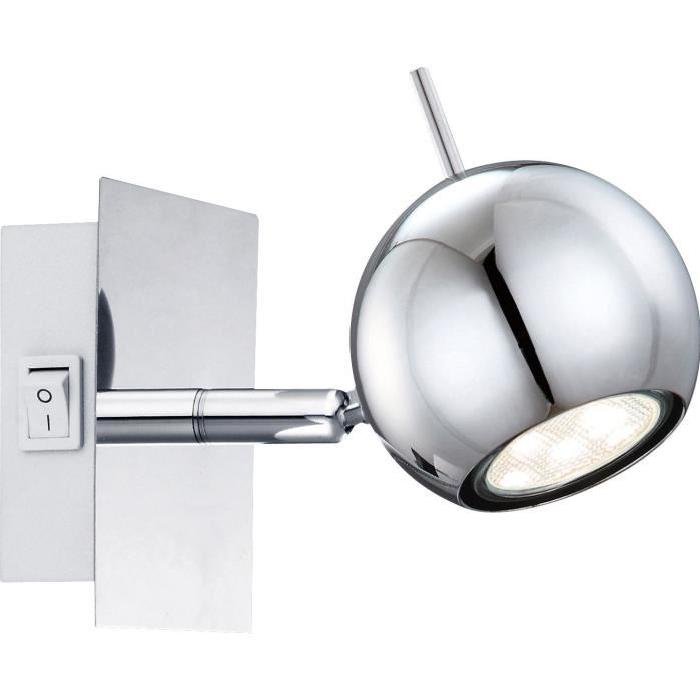 GLOBO Applique chrome LED L14,5 x l10 x h10 cm