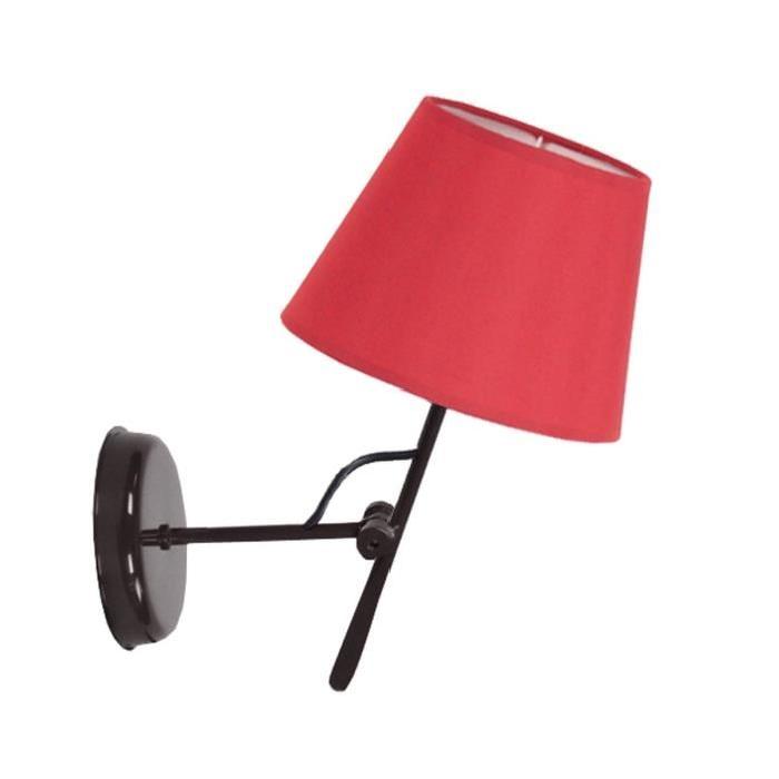 Applique murale ARTICULER Noir-Rouge  E14 40W