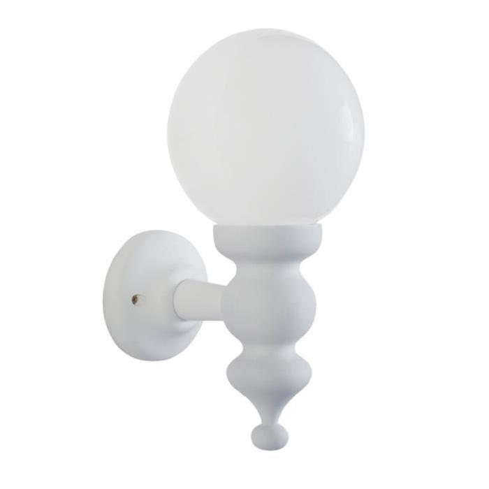 TOSEL Applique murale Etern Ř16 cm E14 40W blanc et opale