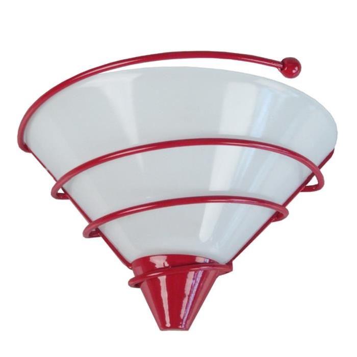 Applique murale en verre  SPIRALITO Rouge  E27 40W