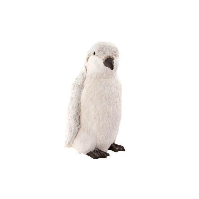 Figurine de Noel Pingouin doux en polyester 36x30x48 cm